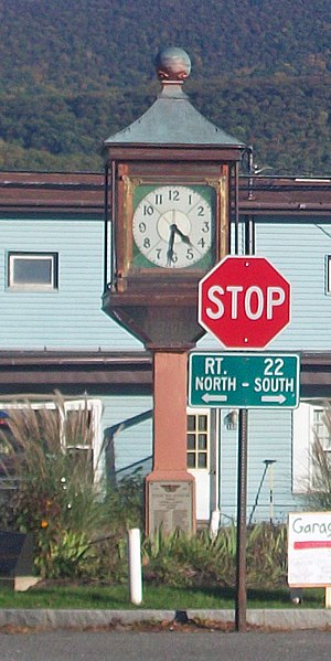 File:Copake Memorial Clock, Copake, NY.jpg