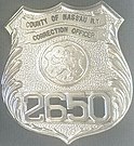 Shield worn by Nassau County Correction Officers.