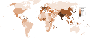 Countries by population density.svg