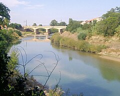 The Aude river at Coursan