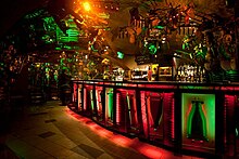 A bar inside Cross Club