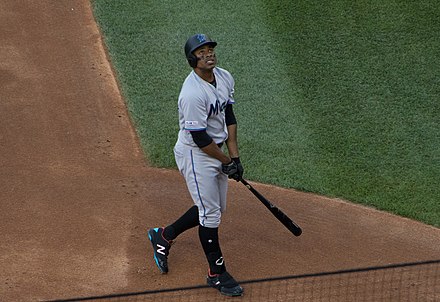 Granderson with the Marlins in 2019