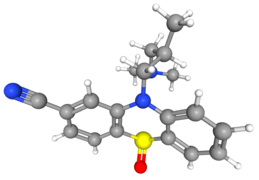 Structure 3D de la cyamémazine sulfoxide