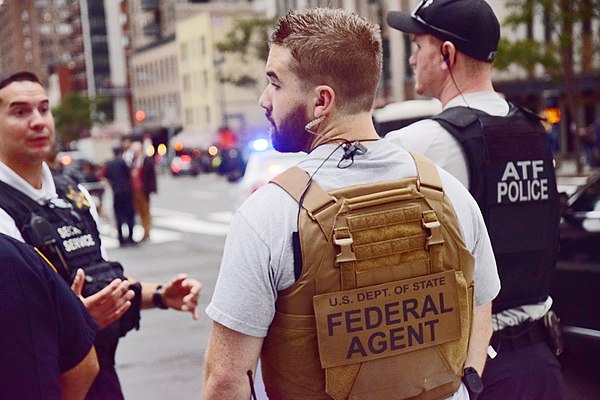 Federal agencies work with other law enforcement during events, such as presidential visits to the UNGA in NYC. Pictured: USSS, DSS and ATF