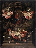 Daniël Seghers, Erasmus Quellinus II - Flower garland with Immaculate Conception.jpg