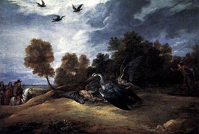 David Teniers (II) - Heron Hunting with the Archduke Leopold Wilhelm - WGA22070.jpg