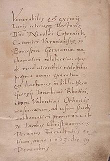 Notering gjord av Christmann i ett manuskript år 1603.
