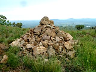 A rock collection placed by Boers during the war in 1899-1902