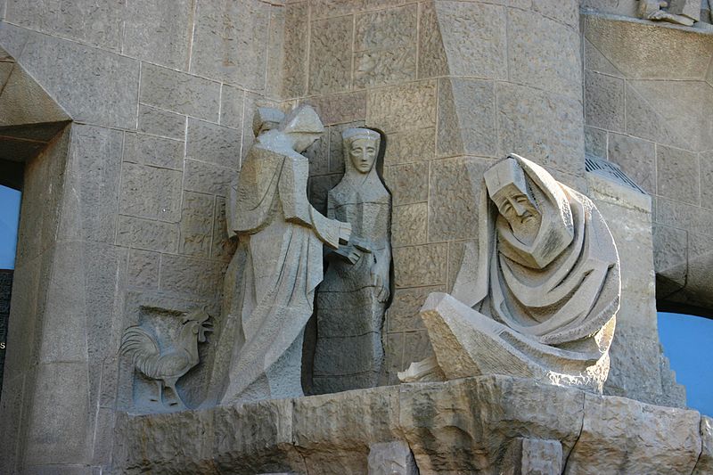 File:Denial of Peter - Sagrada Familia - Barcelona 2014.JPG