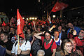 English: Celebration of the left-wing party in the Berlin Kulturbrauerei. Deutsch: Feier der Partei Die Linke in der Berliner Kulturbrauerei.