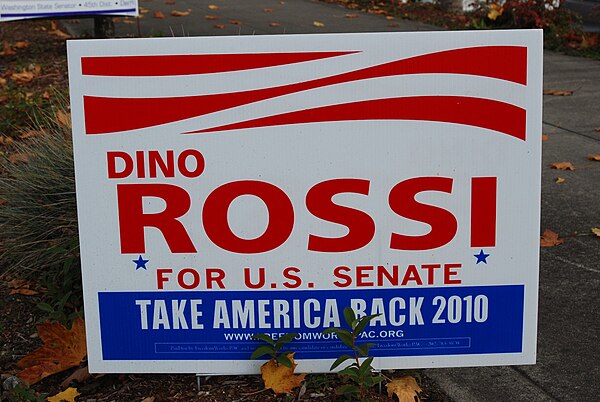 Rossi campaign sign