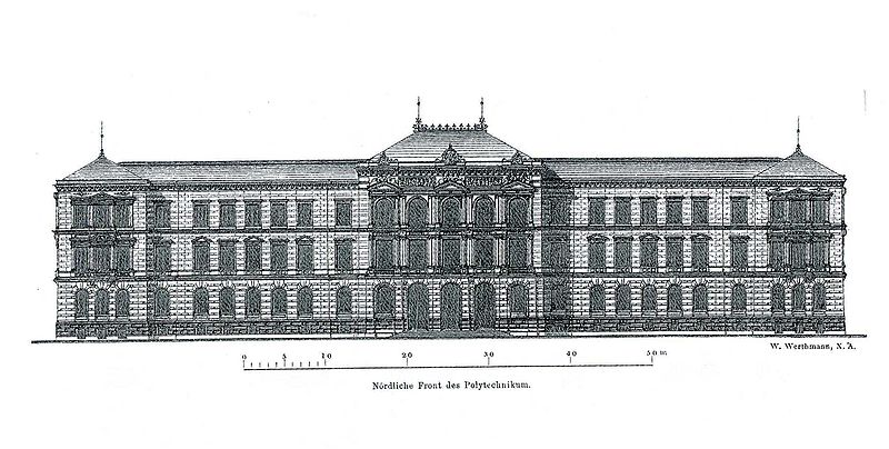 File:Dresden Technische Hochschule ehemalige Polytechnikum an der Strehlener Straße von Rudolf Heyn Neorenaissance 1872 bis 1875.jpg