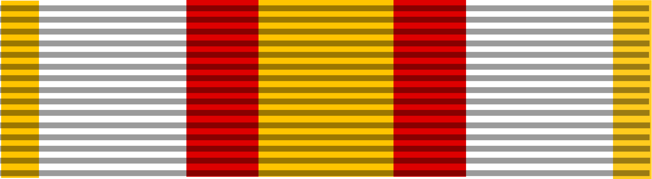 Pasador con 3 medallas Militares