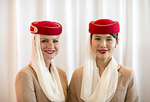 Emirates flight attendants