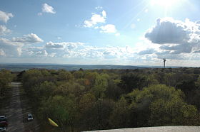 Vista para o sudoeste a partir do cume do Mont des Avaloirs.