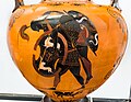 Exekias - ABV 144 6 - animal friezes - Aias carrying the body of Achilleus - München AS 1470 - 03a