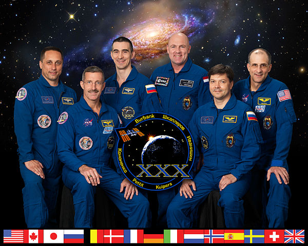 (l-r) Shkaplerov, Burbank, Ivanishin, Kuipers, Kononenko and PettitISS expeditions← Expedition 29Expedition 31 →