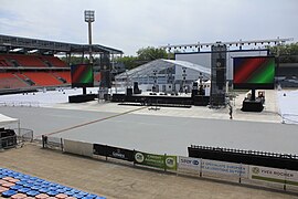 Stade du Moustoir en configuration concert.