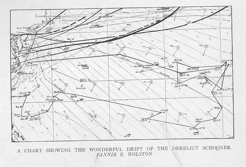 File:FMIB 49247 Chart showing the wonderful drift of the derelict schooner Fannie E Wolston.jpeg