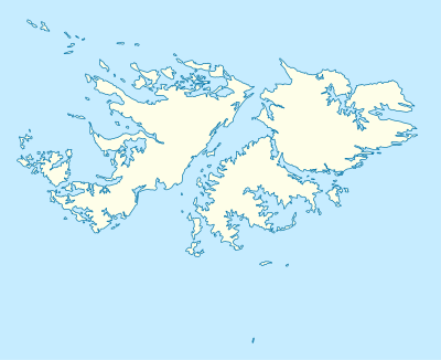 Kartposition Falklandsöarna