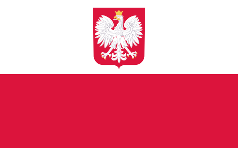 The Polish flag variant with the coat of arms is particularly often used by the Polonia, or Polish diaspora outside Poland, especially in the United States[3]