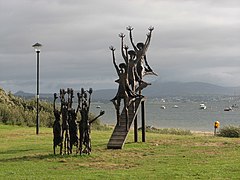 A bronze sculpture commemorating the Flight in Rathmullan, County Donegal Flight of the Earls - geograph.org.uk - 821328.jpg