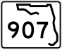 Markierung der State Road 907