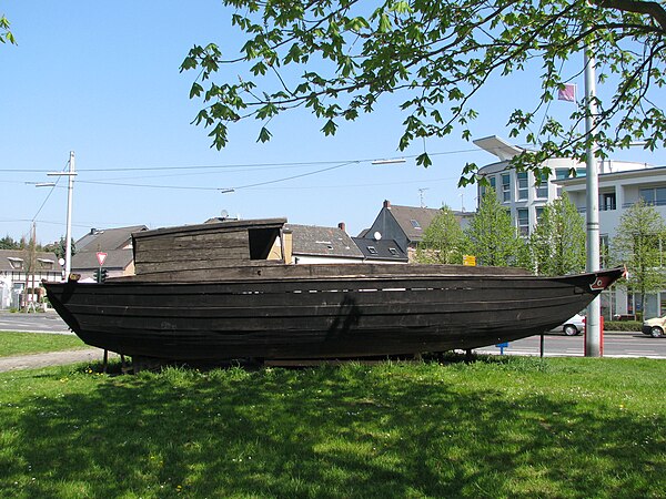 Escape boat saved by the Cap Anamur in late April 1984, placed in Troisdorf