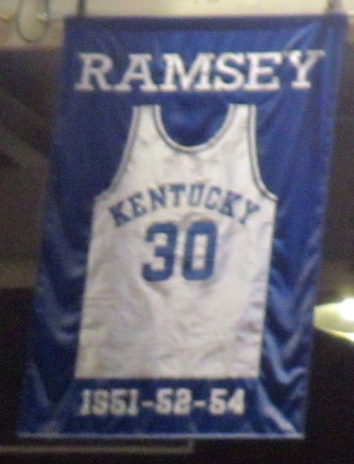 A jersey honoring Ramsey hangs in Rupp Arena.