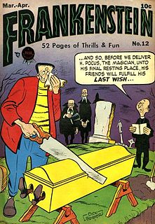 <i>Frankenstein</i> (Prize Comics) 1940-1954 American comic book series