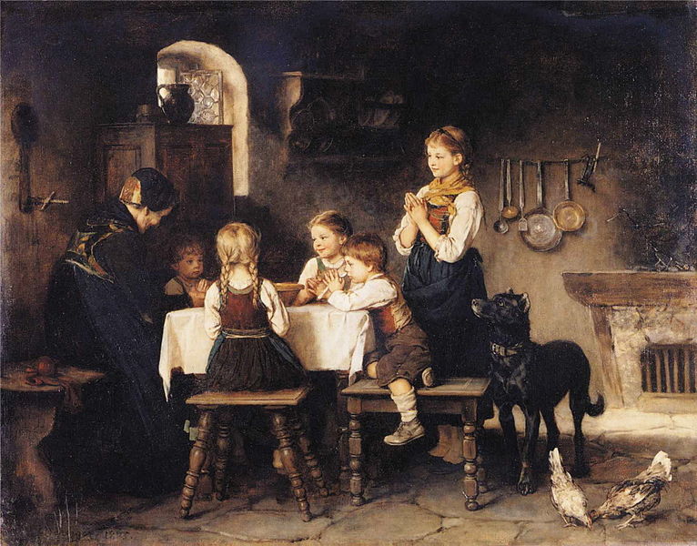 File:Franz von Defregger - Grace Before Meal.JPG