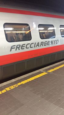 Frecciaargento Train in rome termini