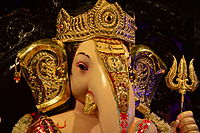 Head of a statue of Ganesh
