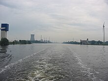 Ghent-Terneuzen Canal, southwards view from a ship near Arcelor Gent Ghent-Terneuzen Canal.jpg