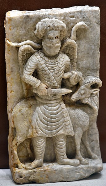 File:God and goat from Hatra, Iraq, 2nd-3rd century CE. Iraq Museum.jpg