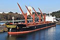 * Nomination Bulk carrier Golden Cecilie at Leixoes, Portugal --Niels Johannes 21:32, 16 January 2022 (UTC) * Promotion Please remove spot (see note) --Michielverbeek 22:36, 16 January 2022 (UTC)  Support Good quality. --Nino Verde 09:32, 17 January 2022 (UTC) Spot has been removed - re-uploaded file --N. Johannes 10:02, 17 January 2022 (UTC)