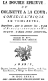 English: Grétry - Colinette à la cour - title page of the libretto - Paris 1782