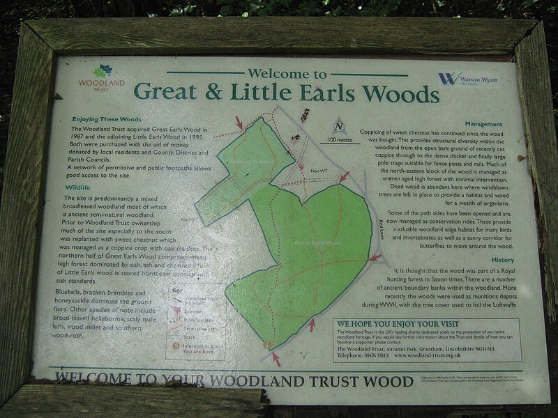 File:Great and Little Earls Woods Information Board - geograph.org.uk - 2502296.jpg