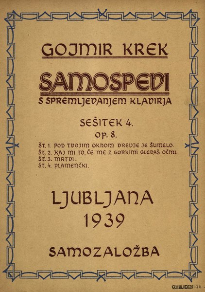 File:Gregor Gojmir Krek - Samospevi s spremljevanjem klavirja 1939.pdf