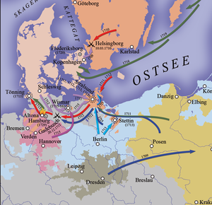 Großer Nordischer Krieg: Vorgeschichte, Abwehr des alliierten Angriffs auf Schweden (1700), Entthronungskrieg gegen August II. (1701–1706)