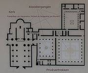 Grondplan van het klooster