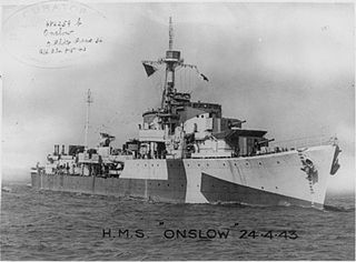 HMS <i>Onslow</i> (G17) Destroyer