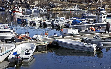 Fishing boats in the harbour