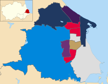 Map of the results Hartlepool UK local election 2019 map.svg