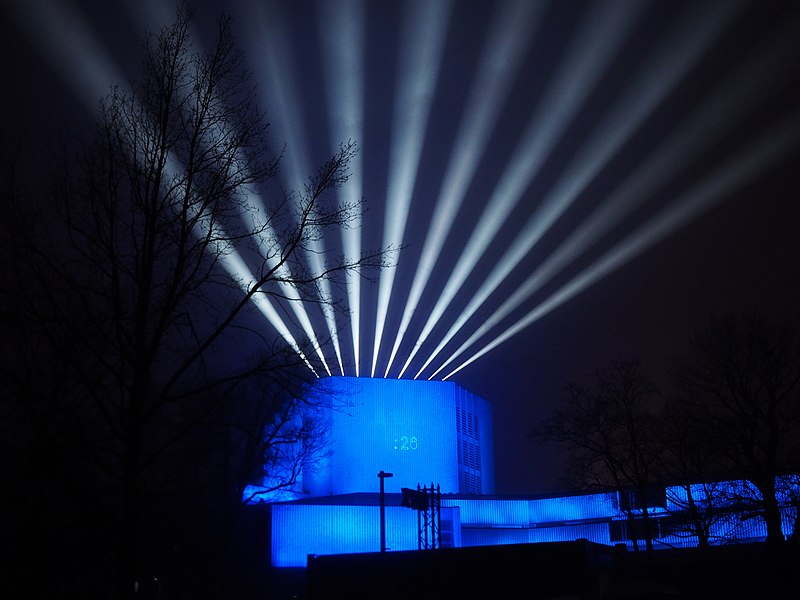 File:Helsinki City Theatre illuminated at Lux Helsinki 2020.jpg