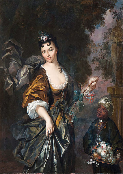 File:Hermann van der Myn Dame als Flora mit schwarzem Diener.jpg