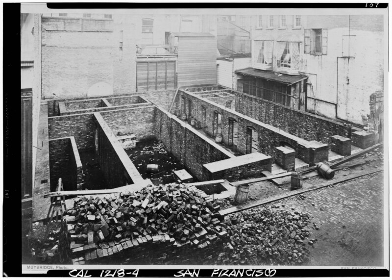 File:Historic American Buildings Survey Nelson Collection, McCoy Label Co., S.F. Circa - 1876 VIEW DURING ERECTION - U. S. Sub-Treasury and Mint, 608 Commercial Street, San HABS CAL,38-SANFRA,17-3.tif