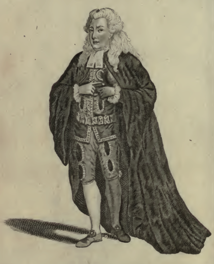 Thomas Hull in costume as Voltore, 1780