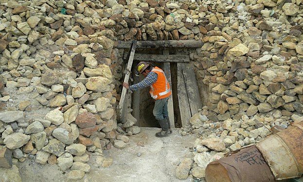 Entering a mine in Cerro Rico, Potosì, Bolivia