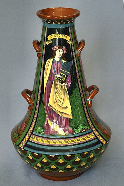 File:Intarsio St Cecilia vase - Frederick Rhead 1899.JPG
